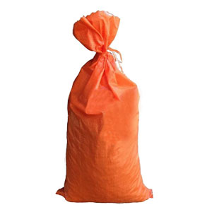 Orange polypropylene sandbags